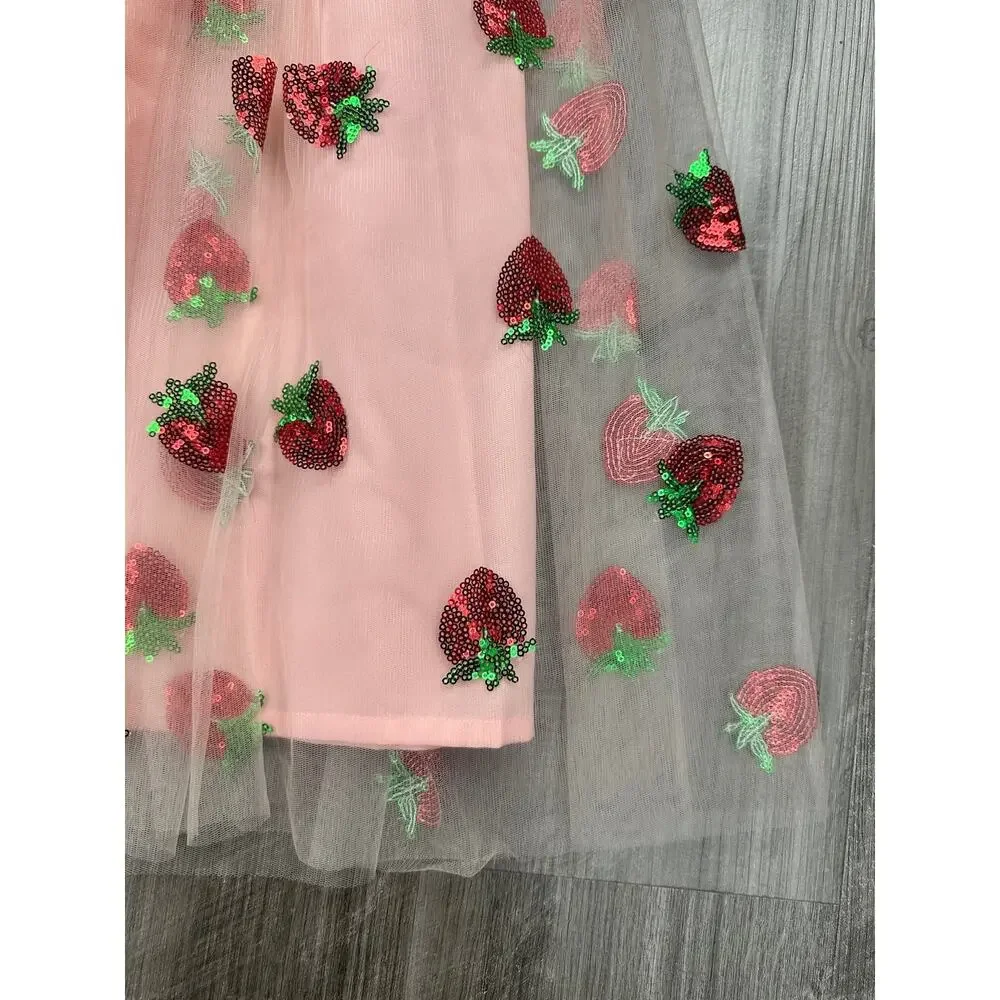 Magnolia Park Strawberry Skirt Pink — Size Small